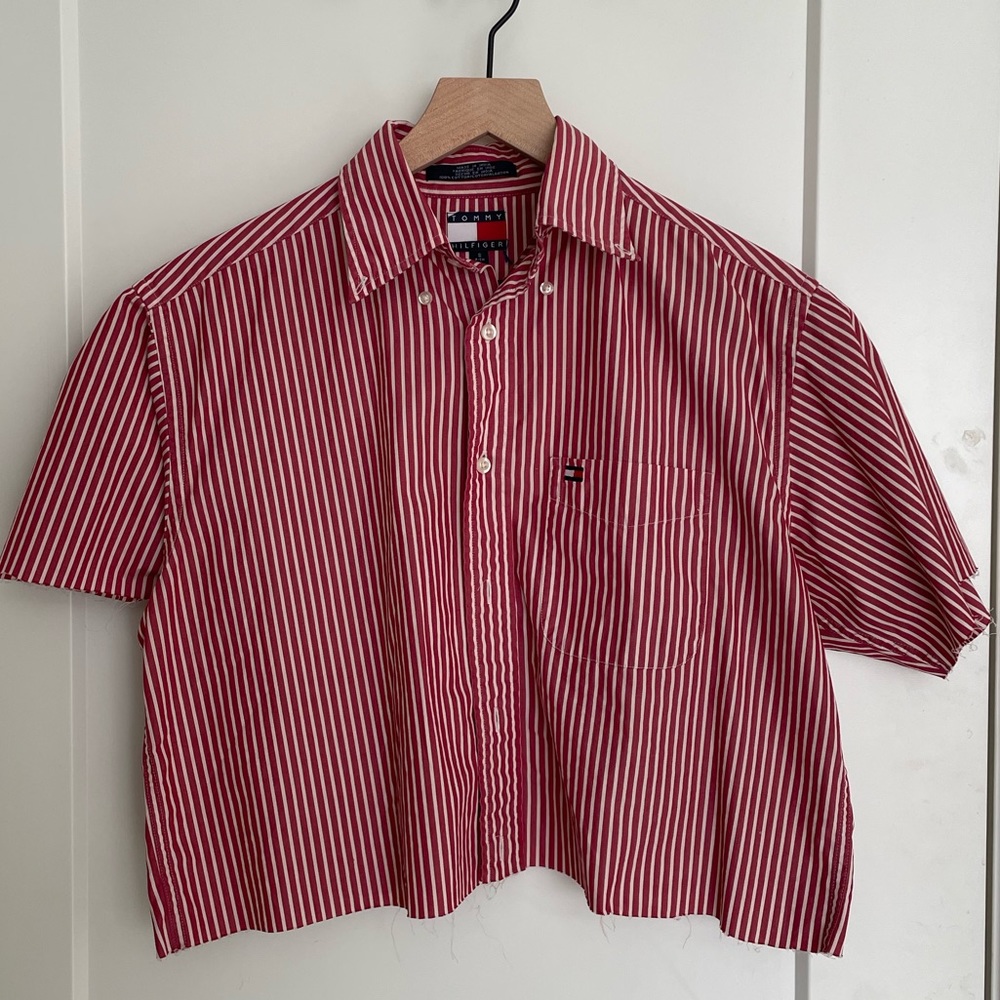 Tommy Hilfiger Cropped Striped Shirt